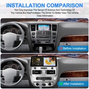 Navihua New Design 12.3'' Android Car Radio GPS Navigation Multimedia Carplay Stereo for Infiniti QX56 Nissan Armanda 2008-2015 - Product Image 4