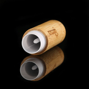 4.5g 5g 리필 가능한 대나무 립밤 용기 천연 대나무 화장품 포장 빈 립글로스 립스틱 튜브 로고 각인 포함 - Product Image 5