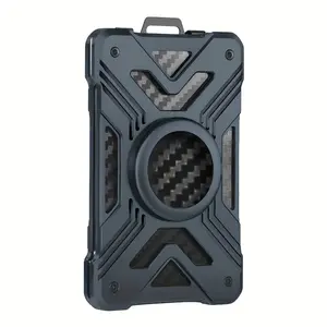 New bag airtag Men's Tracker protective case Carbon fiber credit card clip wallet