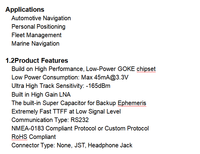 Récepteur GNSS à interface RS232 de précision standard (G-Mouse) pour la navigation automobile et le positionnement personnel
