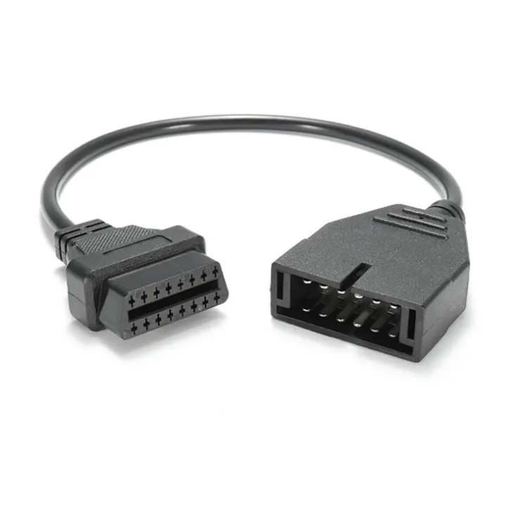 OBD 12 pin to 16pin OBD2 Diagnostic Adapter Cable for GM