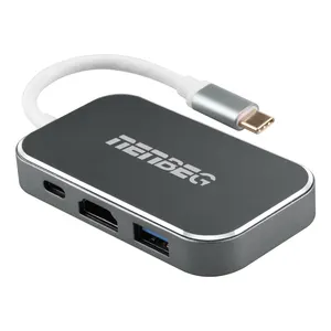 5 in 1 USB 3.1 TYPE-C zu USB Buchse Digital AV Multi port Adapter für HDMI 4K USB 3.0 PD Lade adapter kabel