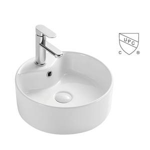 USA Europe Standard Cupc Produit <span class=keywords><strong>Pas</strong></span> <span class=keywords><strong>Cher</strong></span> Prix Wc Lavabo Salle De Bains <span class=keywords><strong>Céramique</strong></span> Blanc Rond Navire Éviers Bol Lavage À La Main Art Bassin - Product Image 6
