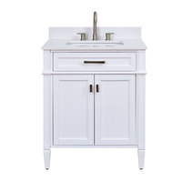 Benne basculante simple pour lavabo blanc de style moderne pour armoire de salle de bain et commode