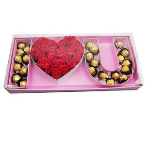 Caja de Regalo de Cartón con Forma de Corazón y Letra 'Te Amo', para Flores o Chocolates - Product Image 4