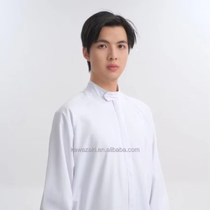 Très respirant antistatique blanc 100% Polyester combinaison de travail uniforme de protection pour l'industrie alimentaire hygiène vêtements de travail - Product Image 1