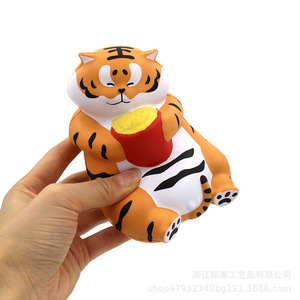 Pu Foam Tiger Fidget Toy Slow <b>Rebound</b> Stress Relief Gift For Kids Age 5 To 7 Years Unisex - Product Image 2