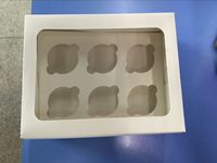 Boîtes alimentaires jetables imprimées en papier kraft, boîtes à gâteaux, boîtes à snacks, emballages pour gâteaux, boîtes à cupcakes, emballages pliables