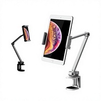 Support de téléphone et tablette pliable multi-usage pour TikTok Live Streaming avec pince pour tablette