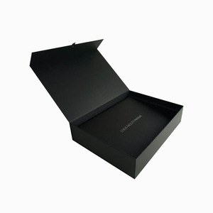 Logo personalizzato riciclabile nero opaco per la cura della pelle profumo cartone regalo scatola magnetica con inserto in schiuma - Product Image 3