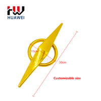 Bouton décoratif de luxe en plastique en forme de diamant doré avec anneau pour tête de lit, prix usine HUAWEI, vente chaude