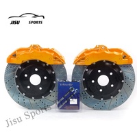 Kaliper rem Piston 6 besar Kit rem dapat disesuaikan Logo model warna roda depan dan belakang untuk BMW 340i X5