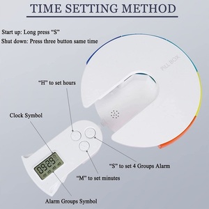 Hộp Thuốc Thời Trang Hàng Đầu Hộp Thuốc Thuốc Điện Tử 7 Ngày Hộp Thuốc Kỹ Thuật Số Hẹn Giờ Với 4 Nhóm Nhắc Nhở Báo Thức - Product Image 4