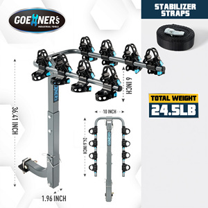 <span class=keywords><strong>Porte</strong></span>-vélos en acier au carbone haute résistance pour <span class=keywords><strong>attelage</strong></span> de 2 pouces, capacité 240 LBS, anti-choc, pour véhicules, voitures, SUV, camions - Product Image 6