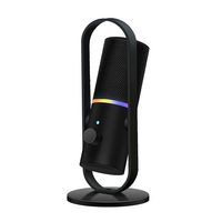 Nouveau microphone de gaming USB-C Yarmee Plug & Play cardioïde 192 kHz RGB avec fonction mute pour le streaming Twitch