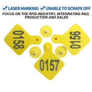 HED-ET137 Nouvelles étiquettes d'oreille RFID pour le <span class=keywords><strong>suivi</strong></span> des animaux pour le bétail, les moutons, les porcs et les chèvres - Product Image 3