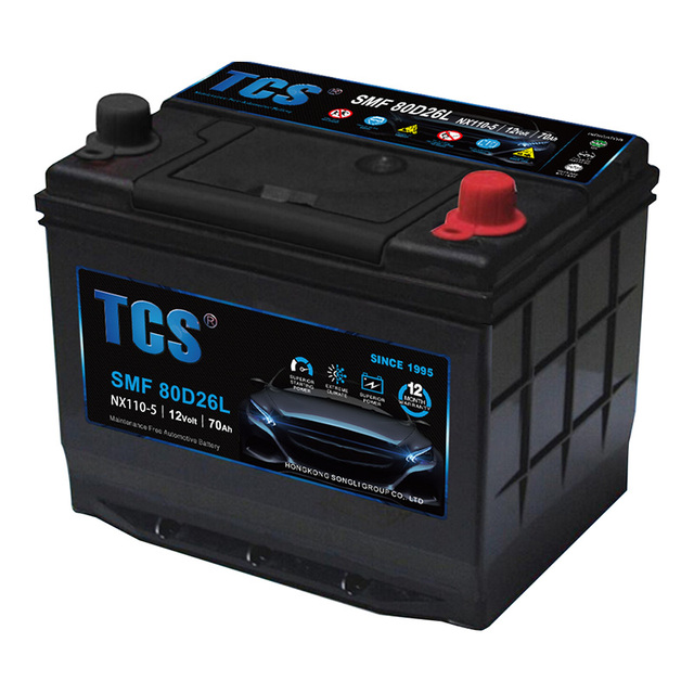 TCS 80D26L(NX110-5L) 12V70Ah Mf Car Battery Starting Automobile Battery Power Car Batteries