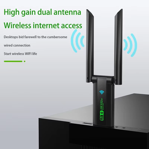 Nuevo Adaptador USB Inalámbrico Wifi6 de 1800Mbps con Logotipo Personalizado 2026, Dongle WiFi de 2.4Ghz y 5Ghz sin Controladores, Receptores USB Inalámbricos para Computadora - Product Image 2