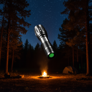 Linterna de 2000 Lúmenes con Enfoque Ajustable, Luz LED Verde de Aleación de Aluminio para Camping, 5 Modos de Intensidad Regulable - Product Image 2
