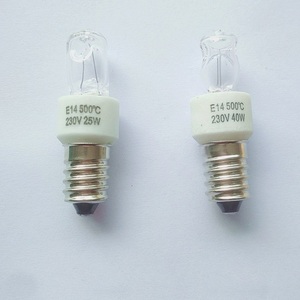 Ampoules halogènes pour <span class=keywords><strong>four</strong></span> G9 E14 110V 230V 25W 40W Lampe d'aromathérapie <span class=keywords><strong>Ampoule</strong></span> pour lampe à sel <span class=keywords><strong>500</strong></span> <span class=keywords><strong>degrés</strong></span> <span class=keywords><strong>Ampoule</strong></span> résistante aux hautes températures - Product Image 2