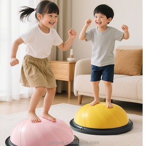 Palla per Equilibrio a Mezza Sfera da 46cm per Bambini, in ABS Rinforzato, per Allenamento Sensoriale e Multifunzione - Product Image 2