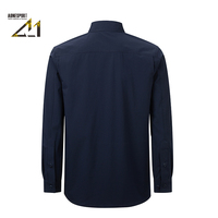 Kemeja Kerja Kasual Pria Musim Gugur untuk Luar Ruangan 90% Nilon 10% Spandex 4-Way Stretch Cepat Kering Bernapas Anti Air Lengan Panjang