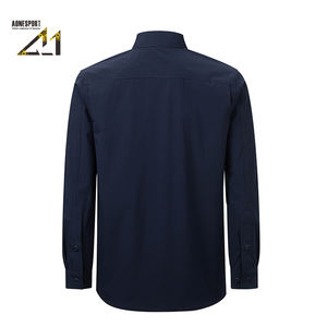 Camisa de Manga Larga para Hombre, Táctica, de Nailon y Elastano, Elástica en 4 Direcciones, Resistente al Agua, de Secado Rápido, Transpirable, con Cuello de Botones - Product Image 4