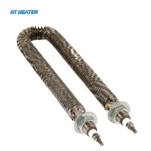 415V 3KW Hongtai electric custom spiral air finned tubular heater elements for heat exchanger