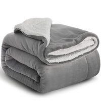 Couverture épaisse en molleton de Sherpa Double couche, Super doux, en peluche, vente en gros
