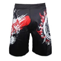 Shorts MMA unisexes personnalisables en polyester extensible, séchage rapide, respirants, anti-rétrécissement, durables et légers pour le grappling et la boxe