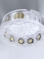 Monitor Kristal Kuarsa Elektroda Emas 6MHz Wafer 008-010-G10 Sensor Pengganti untuk Mesin Pelapis Sputtering Vakum 0.2kg