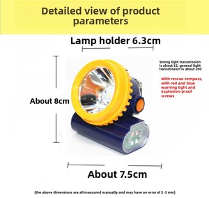 KL5LM Industrial LED Safety Light Waterproof Explosion-Proof Cordless Headlight Super Bright Adjustable Beam For <strong>Mining</strong> Coal - Product Image 3