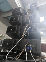 POWAVESOUND PWS208LA Altavoz de Línea Activa Doble de 8 Pulgadas