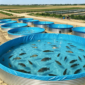 <span class=keywords><strong>Bassin</strong></span> à poissons <span class=keywords><strong>en</strong></span> acier galvanisé avec revêtement <span class=keywords><strong>en</strong></span> toile, grande piscine aquatique pour l'élevage et l'irrigation des vergers et le jardinage - Product Image 2