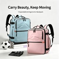Sac à dos pour ordinateur portable imperméable, extensible avec grande capacité, léger et respirant, sac à dos professionnel