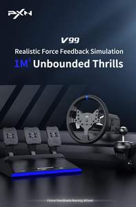 Volante de Carreras PXN V99 con Force Feedback de 3.2nm, Desmontable, Simulador de Volante de Carreras de 270/900 Grados - Product Image 2