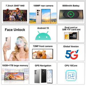 Smartphone Android S26 Ultra Economico Sbloccato di Fabbrica, 108MP, Octa Core, LTE, Display da <span class=keywords><strong>7</strong></span> <span class=keywords><strong>Pollici</strong></span>+ 120Hz, Batteria Oltre 8000mAh - Product Image 3