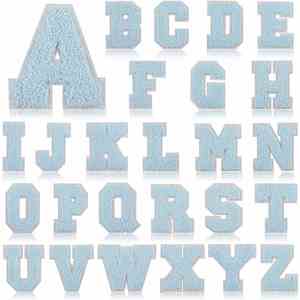 Patch en chenille thermocollant, lettres colorées rose vif, 7 cm/2,75 pouces - Product Image 6