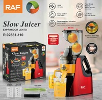 Sapcentrifuge met 150W vermogen, fruit- en pulpseparator, volautomatisch en multifunctioneel, slow-speed sapcentrifuge voor fruit en groenten