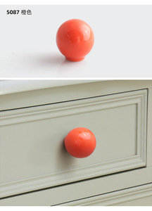Single-Hole Pull Handle Hand Grip Small Colorful Ceramic Cabinet <b>Door</b> Dresser Wardrobe Drawer Kitchen Modern Design Easy - Product Image 6