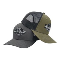 Gorra Trucker Personalizada de Alta Calidad, 5 Paneles, Malla y Felpa, con Logotipo Bordado y Parche de Cuero, Richardson 112, Unisex