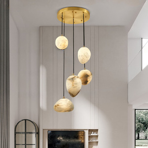 TYSON Lustres décoratifs d'intérieur à suspension sphérique irrégulière avec télécommande - Product Image 3