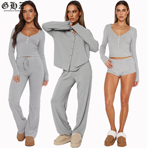 <span class=keywords><strong>Pigiama</strong></span> di lusso Set <span class=keywords><strong>pigiama</strong></span> personalizzato da <span class=keywords><strong>donna</strong></span> in <span class=keywords><strong>cotone</strong></span> biologico di bambù <span class=keywords><strong>pigiama</strong></span> da <span class=keywords><strong>donna</strong></span> Set da salotto - Product Image 1