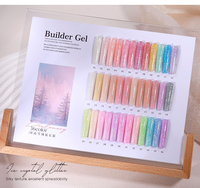 Gel de construction en pots pour extensions d'ongles, faible chaleur, sans HEMA, marque privée, logo personnalisé