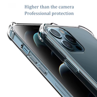 Coque de téléphone transparente souple en TPU antichoc de 1,5 mm pour iPhone 17 16 15 14 Pro Max 7 8 SE – Vente en gros usine