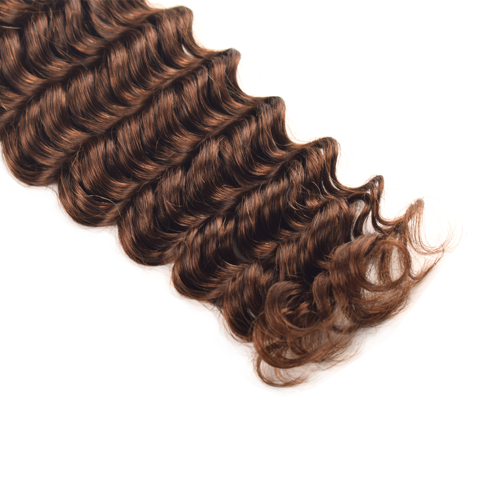 Wholesale Remy Blonde Raw INDIAN Curly Super Double Machine Weft Natural Crochet Deep Wave Bulk Human Hair Bundles Braiding Detail Section 4
