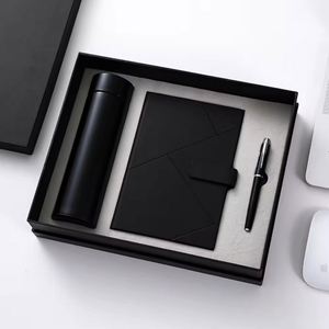 Ensemble cadeau de carnet de notes haut de gamme avec stylo et bouteille, cadeaux promotionnels d'entreprise personnalisables, article avec logo, ensemble cadeau de tasse et de carnet de notes - Product Image 1