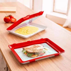 Food Preservation Trays Reusable and Stackable Food Storage Container with Vacuum Sealing Function