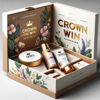 Nouvelles boîtes d'emballage rigides en carton de luxe pour sérum de soin de la peau, cosmétiques, parfums et coffrets cadeaux, matériaux recyclés, gaufrage