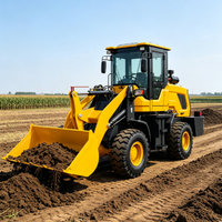 Chargeuse sur pneus compacte de 1,5 tonne avec godet de 0,6 m³ pour travaux agricoles et de construction